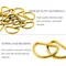 4 Pieces 1.25" Gold Metal D Rings for Purse Strap Bag Belt Keychain Making